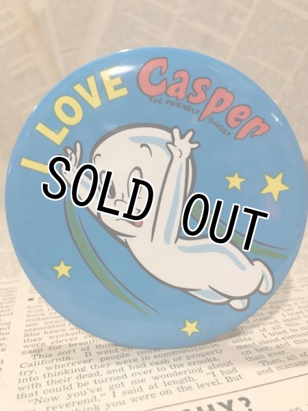 画像1: Casper/Button Pin Badge(80s/B) (1)