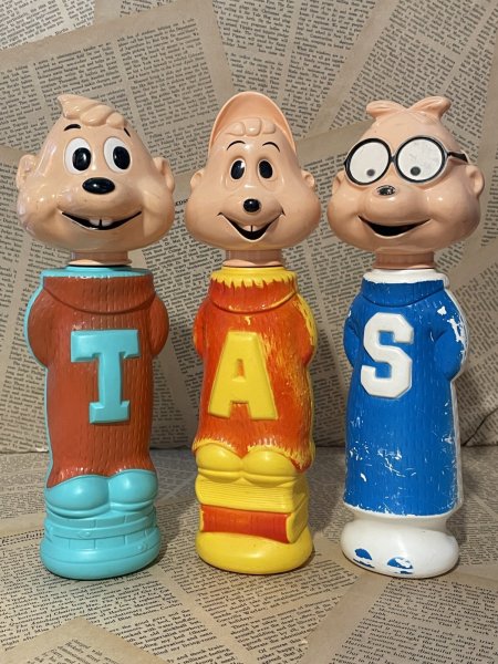 画像1: Alvin and the Chipmunks/SOAKY Bottle set(60s) CT-237 (1)