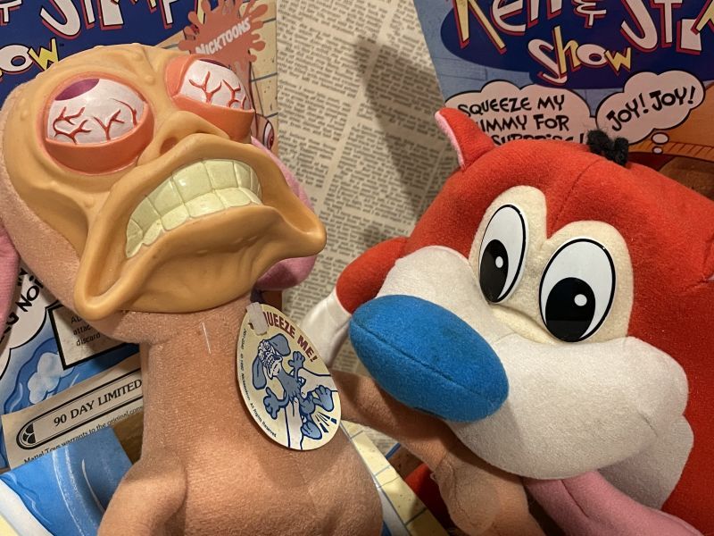 Ren&Stimpy/Squeeze Plush set(90s/with box) NC-016 - 2000toys高円寺店